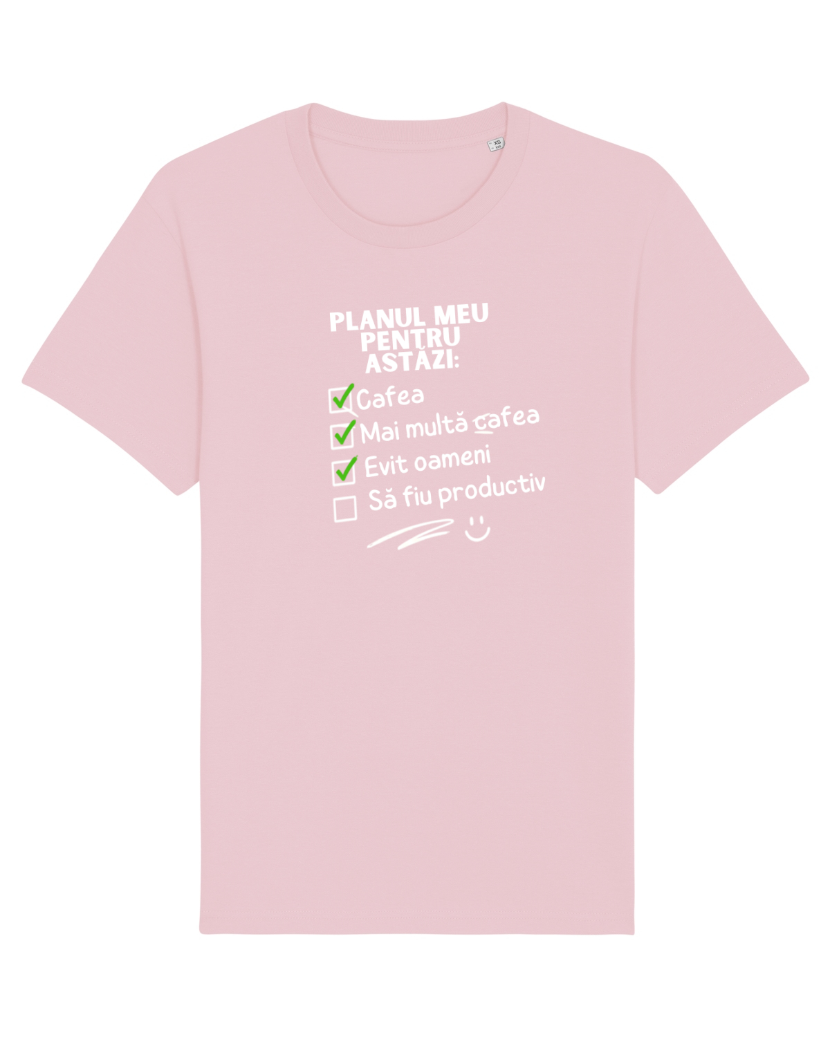 Tricou mânecă scurtă Unisex Rocker Cotton Pink