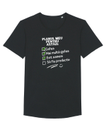 Planul meu pentru azi Tricou mânecă scurtă guler larg Bărbat Skater