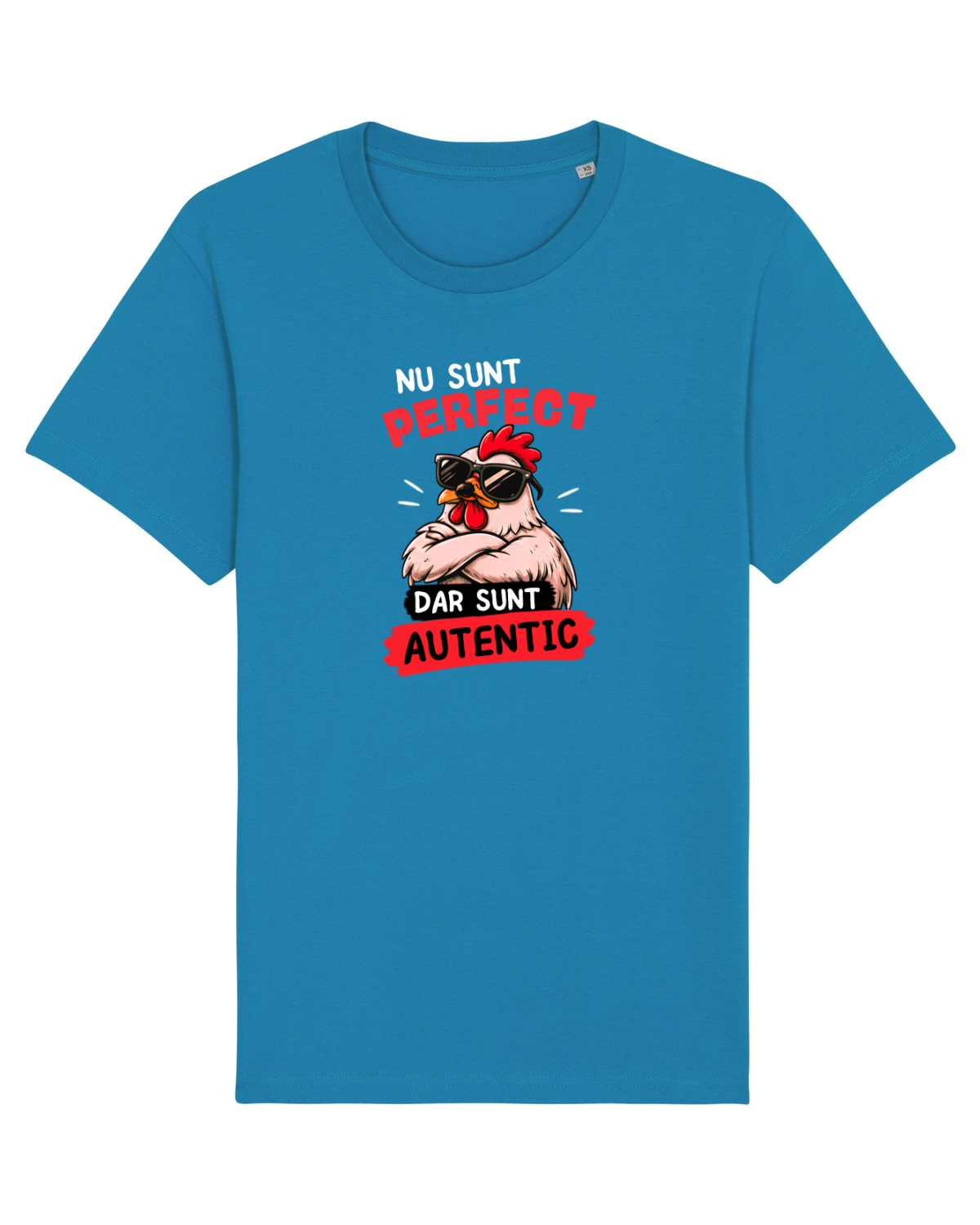 Tricou mânecă scurtă Unisex Rocker Azur