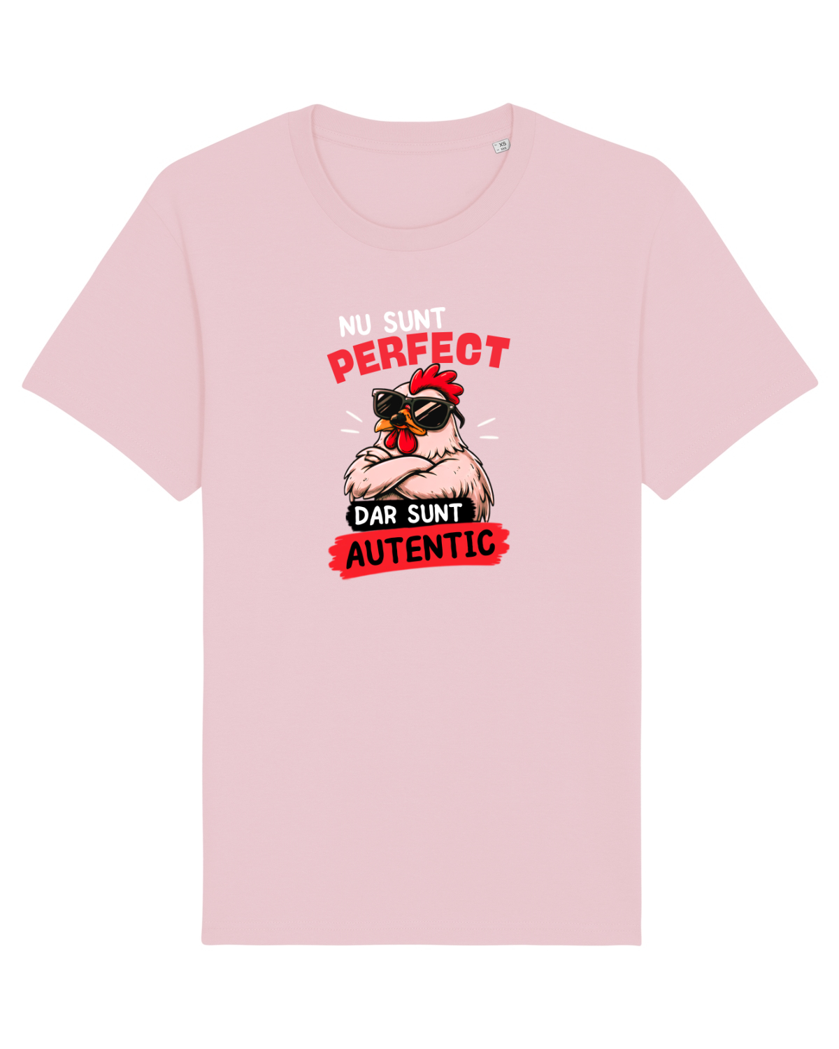 Tricou mânecă scurtă Unisex Rocker Cotton Pink