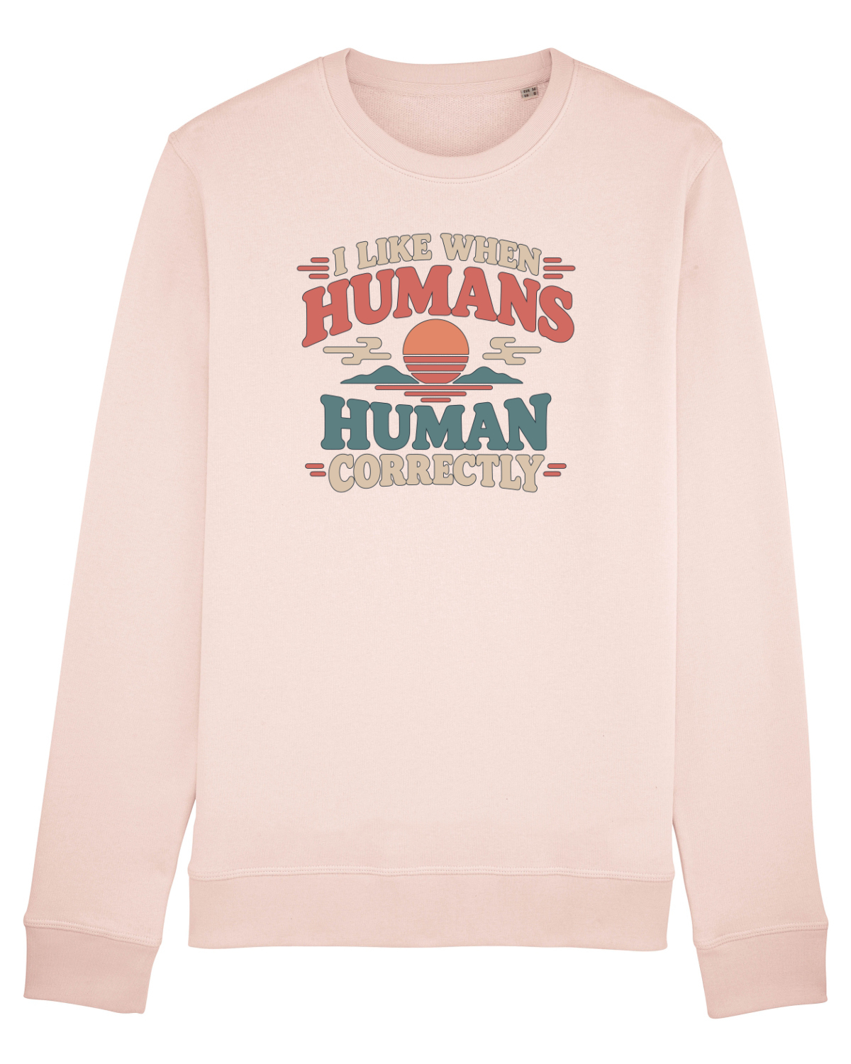 Bluză mânecă lungă Unisex Rise Candy Pink