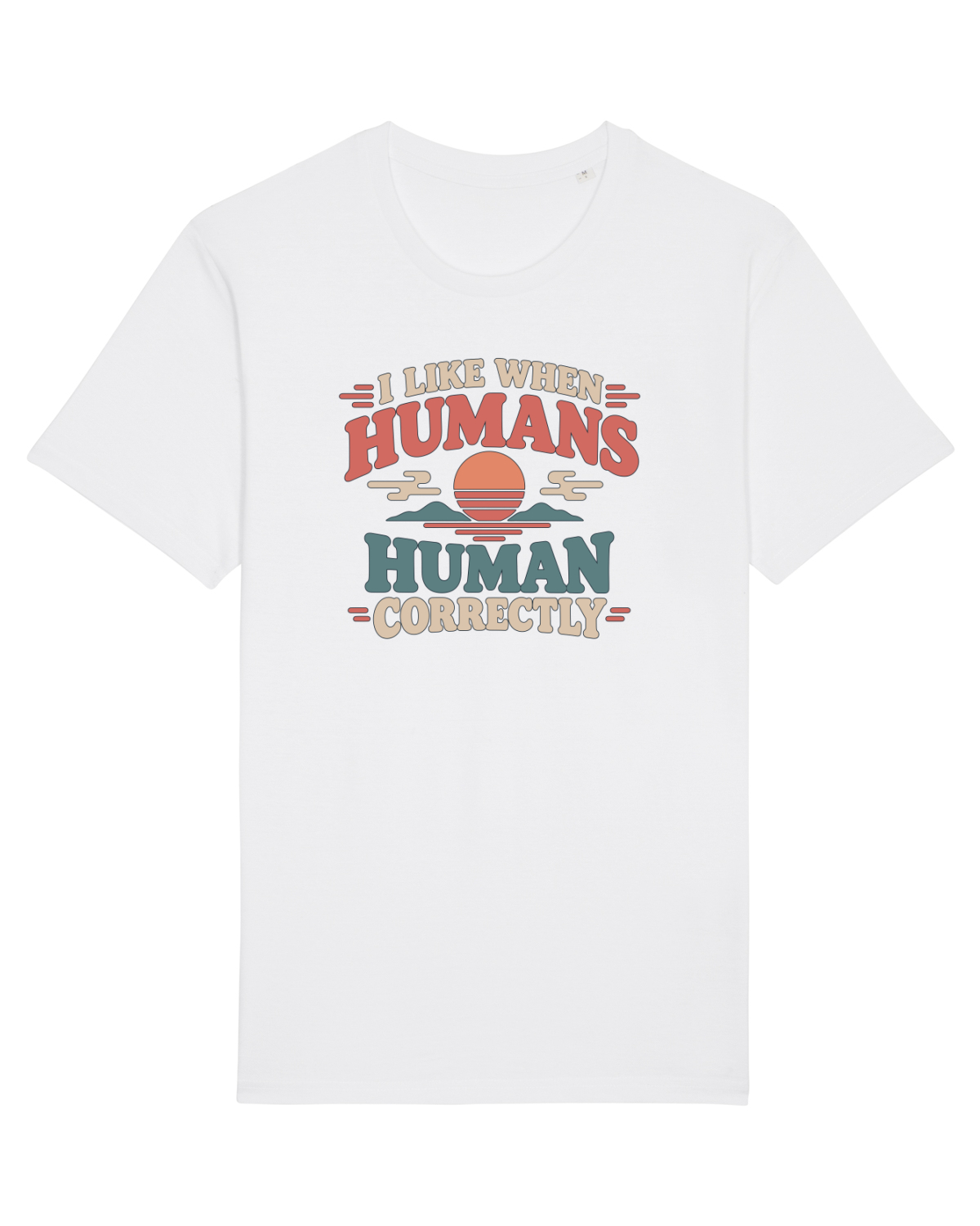 Tricou mânecă scurtă Unisex Rocker White