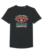 Funny Kindness Compassion Empathy Better Human Humor Tricou mânecă scurtă guler larg Bărbat Skater