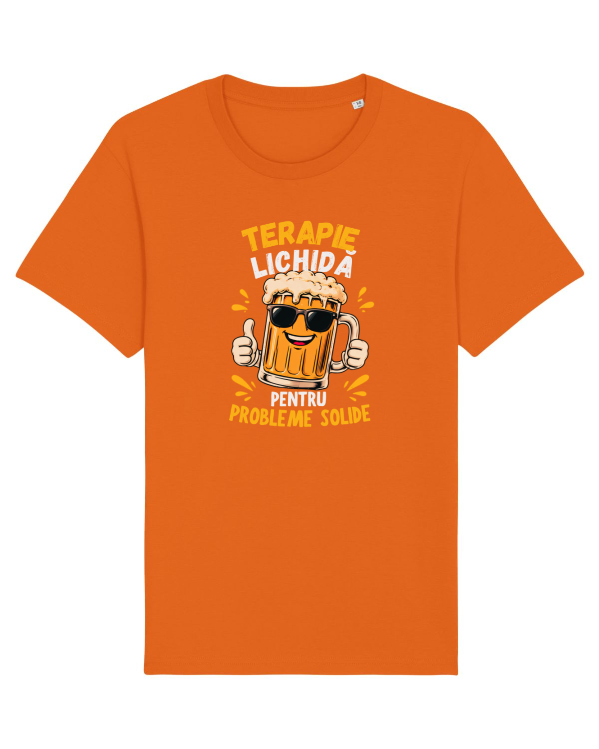 Tricou mânecă scurtă Unisex Rocker Bright Orange