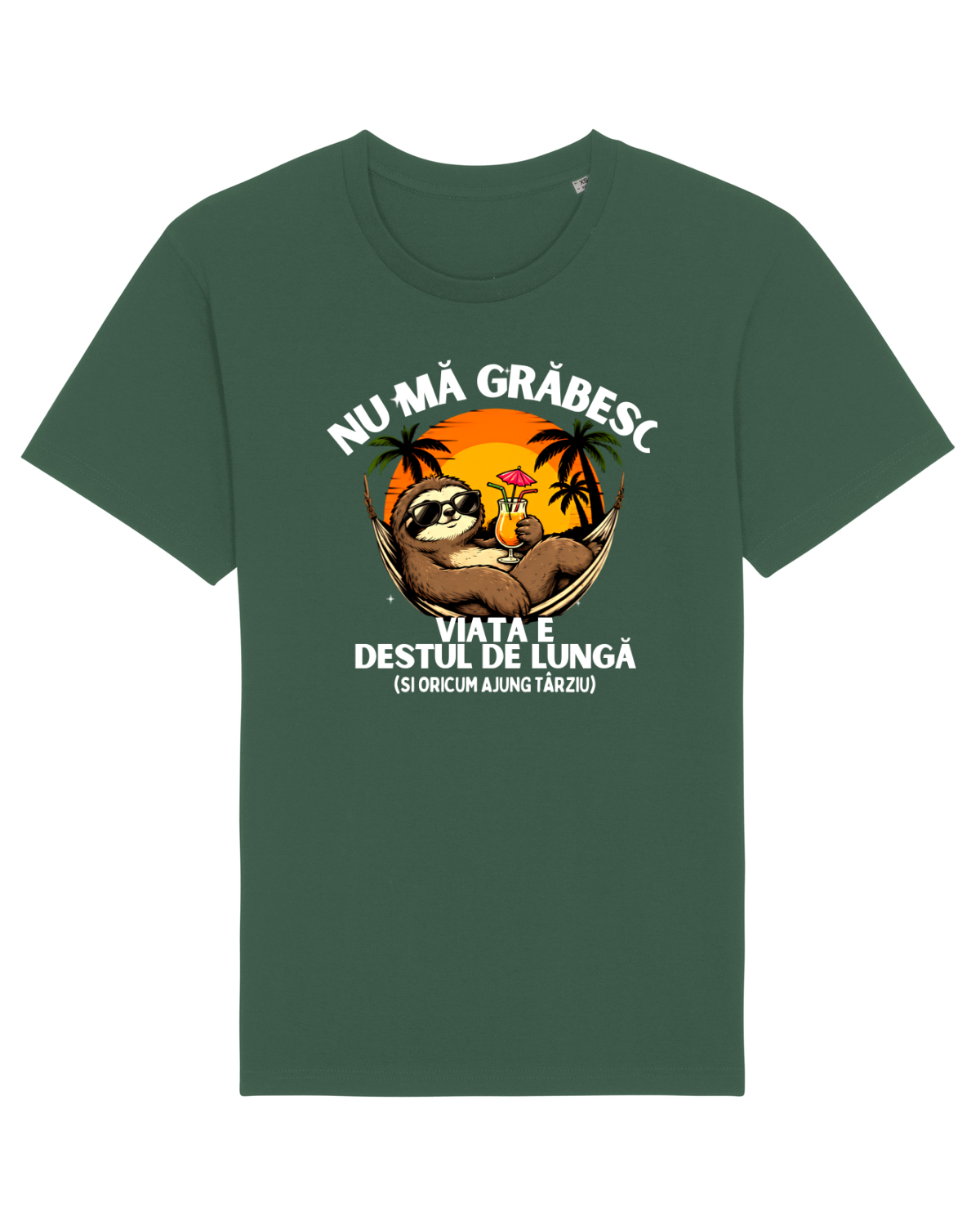 Tricou mânecă scurtă Unisex Rocker Bottle Green