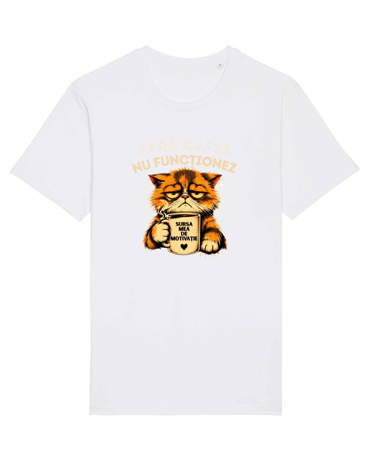 Tricou mânecă scurtă Unisex Rocker White