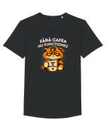 Fără cafea...nu funcționeaz Tricou mânecă scurtă guler larg Bărbat Skater
