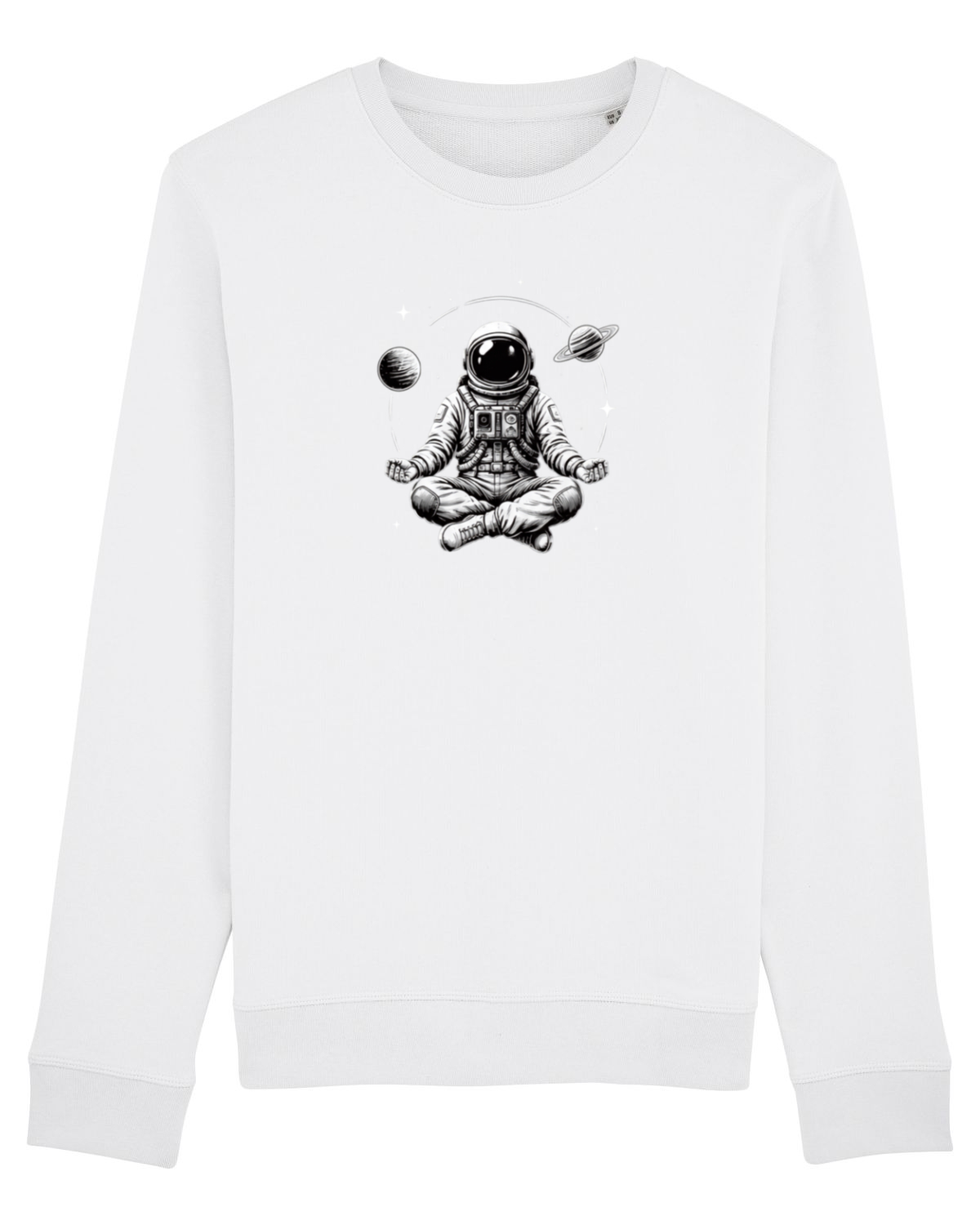 Bluză mânecă lungă Unisex Rise White