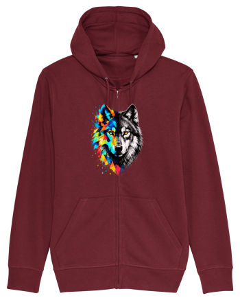 Abstract lup Burgundy