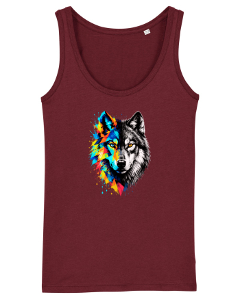Abstract lup Burgundy