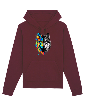 Abstract lup Burgundy