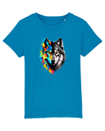 Abstract lup Tricou mânecă scurtă  Copii Mini Creator