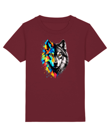 Abstract lup Burgundy