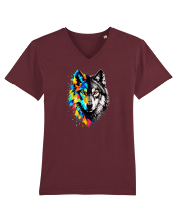 Abstract lup Burgundy