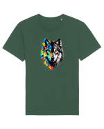 Abstract lup Tricou mânecă scurtă Unisex Rocker