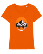 Munte Tricou mânecă scurtă guler larg fitted Damă Expresser