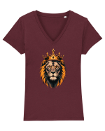 Lion king  Tricou mânecă scurtă guler V Damă Evoker