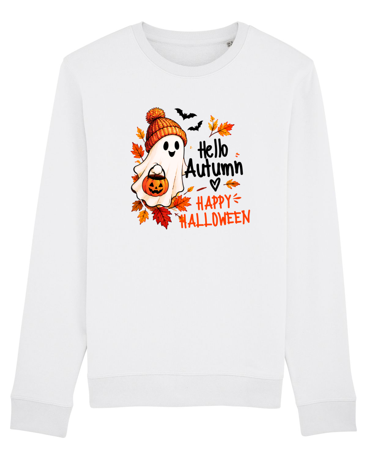 Bluză mânecă lungă Unisex Rise White