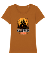 Halloween  Tricou mânecă scurtă guler larg fitted Damă Expresser