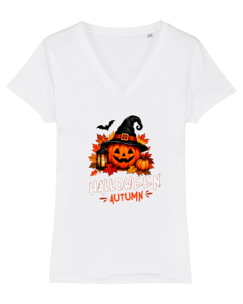 Halloween Autumn  White