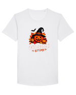 Halloween Autumn  Tricou mânecă scurtă guler larg Bărbat Skater