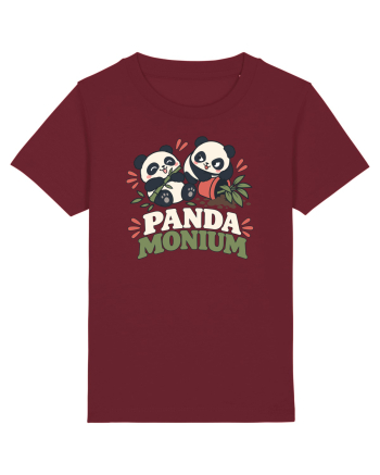 Funny Panda Humor Bamboos Pandas Lover Cute Animal Pun Burgundy