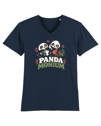 Funny Panda Humor Bamboos Pandas Lover Cute Animal Pun French Navy
