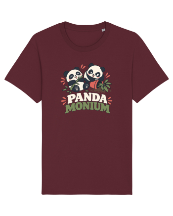 Funny Panda Humor Bamboos Pandas Lover Cute Animal Pun Burgundy