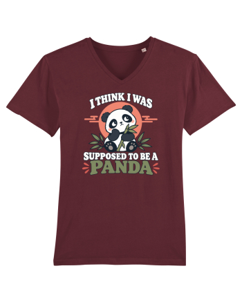 Funny Panda Lover Cute Bamboos Animal Humor Pandas Pun Burgundy