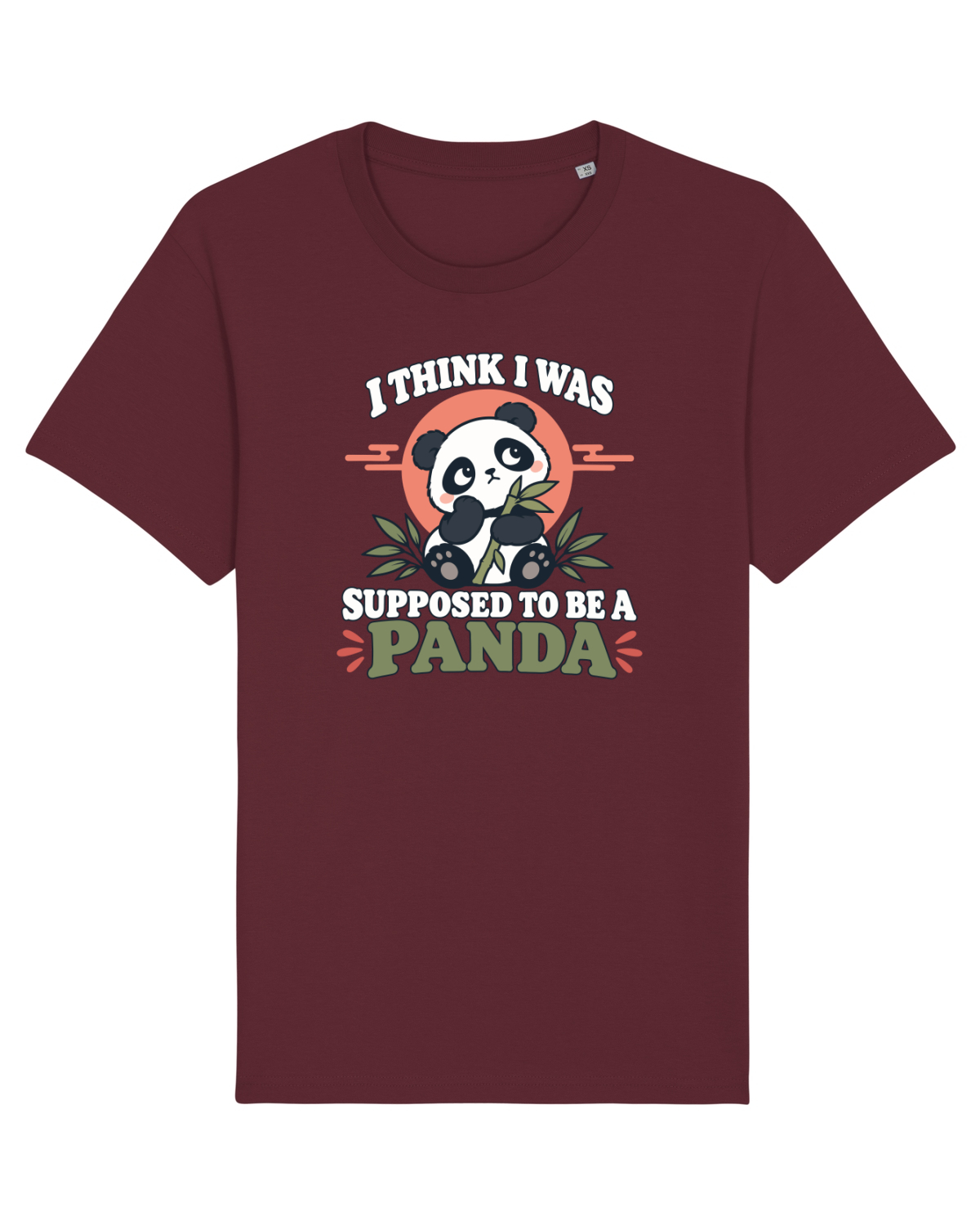 Tricou mânecă scurtă Unisex Rocker Burgundy