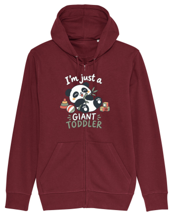 Funny Panda Toddler Humor Cute Pandas Lover Animals Pun Burgundy