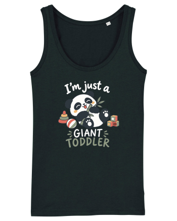 Funny Panda Toddler Humor Cute Pandas Lover Animals Pun Black