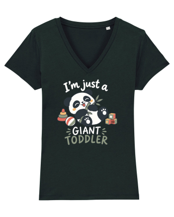 Funny Panda Toddler Humor Cute Pandas Lover Animals Pun Black
