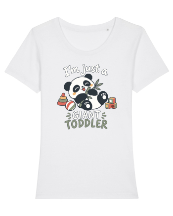Funny Panda Toddler Humor Cute Pandas Lover Animals Pun White