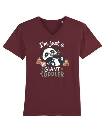 Funny Panda Toddler Humor Cute Pandas Lover Animals Pun Burgundy