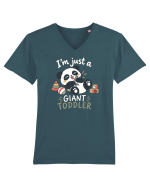 Funny Panda Toddler Humor Cute Pandas Lover Animals Pun Tricou mânecă scurtă guler V Bărbat Presenter
