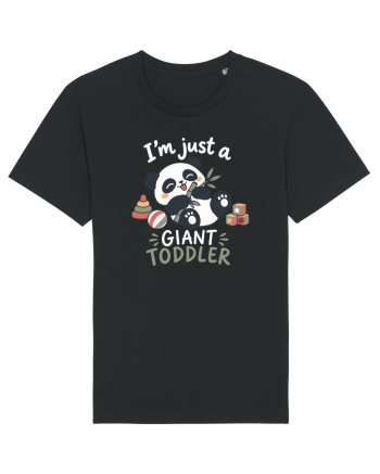 Funny Panda Toddler Humor Cute Pandas Lover Animals Pun Black