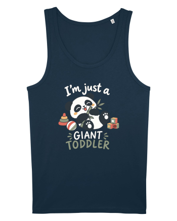 Funny Panda Toddler Humor Cute Pandas Lover Animals Pun Navy
