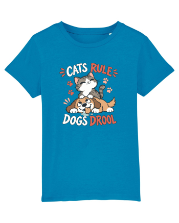 Funny Feline Cartoon Cat vs Dog Humor Cute Pet Animals Azur