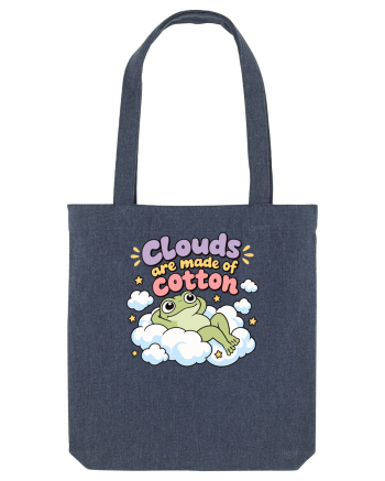 Cute Frog Lover Cloud Humor Kawaii Frogs Nature Animals Midnight Blue