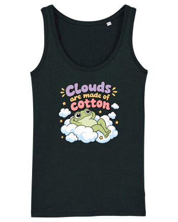 Cute Frog Lover Cloud Humor Kawaii Frogs Nature Animals Black