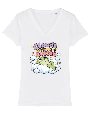 Cute Frog Lover Cloud Humor Kawaii Frogs Nature Animals White