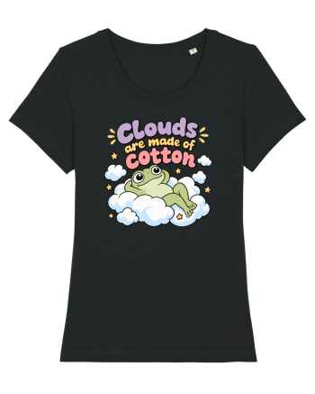 Cute Frog Lover Cloud Humor Kawaii Frogs Nature Animals Black