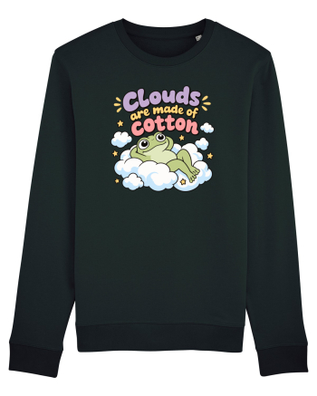 Cute Frog Lover Cloud Humor Kawaii Frogs Nature Animals Black