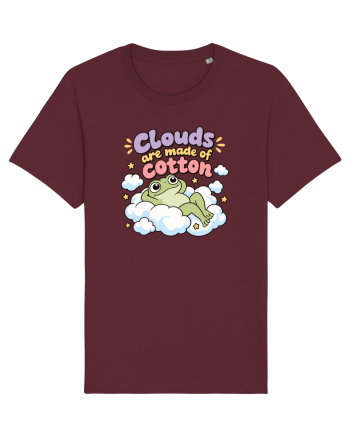 Cute Frog Lover Cloud Humor Kawaii Frogs Nature Animals Burgundy