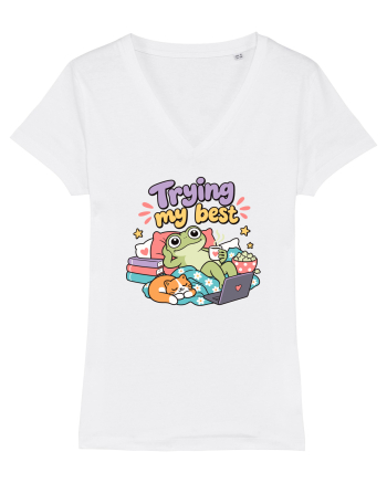 Funny Frog Procrastination Humor Relaxing Frogs Lover Lazy White