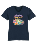 Funny Frog Procrastination Humor Relaxing Frogs Lover Lazy Tricou mânecă scurtă guler V Bărbat Presenter