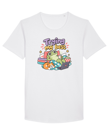 Funny Frog Procrastination Humor Relaxing Frogs Lover Lazy White