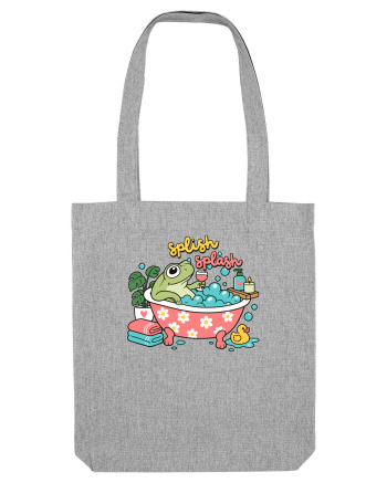 Funny Frog Relaxation Spa Bath Humor Relaxing Frogs Lover Heather Grey