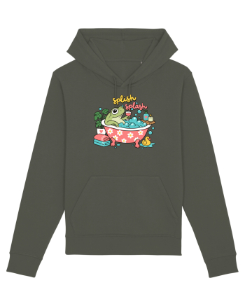 Funny Frog Relaxation Spa Bath Humor Relaxing Frogs Lover Khaki